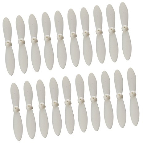 SM SunniMix 20pcs RC Drohnen Propeller, Ersatzflügel Propeller Set für Quadcopter, Weiß