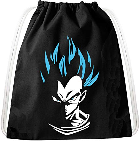 SV Vegeta Blaue Haare Goku Dragon Rucksack Tasche Turnbeutel Sport Jute Beutel, Rucksack