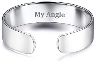 ChicSilver Personalisierte Ringe verstellbare Band Ring aus 925 Sterling Silber Schmuck mit Geschenkebox Perferkte Geschenke an Geburtstag/Valentistag