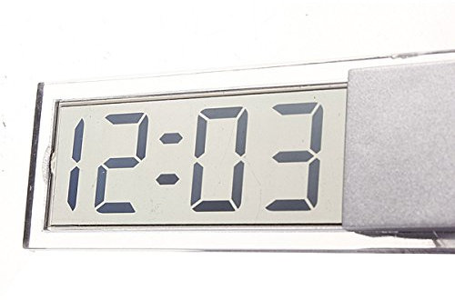 C-FUNN Mini-Uhr mit Saugnapf für Armaturenbrett und Windschutzscheibe