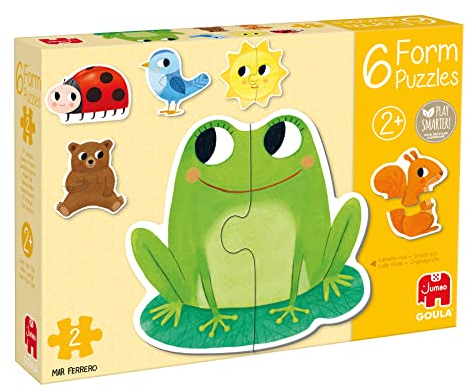 Goula 53173 6 Puzzles in Tierform, 2 Teile, Mehrfarbig, one Size