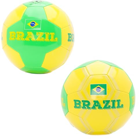 Toyland® Brasilien Länder-Fußball (8lbs/Größe 5) – Euro und Weltmeisterschaft – Outdoor-Spielzeug – 14 Stile verfügbar – (Brasilien)