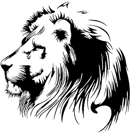 iSpchen Autoaufkleber 3D Löwe Realistisch Aufkleber Selbstklebende Wasserdichte Motorhaube Aufkleber Auto Fenster Karosserie Aufkleber Tier Emblem Sticker Auto Styling Dekoration Aufkleber