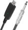 SinLoon usb to guitar jack cable USB to 6.35mm Guitar Interface 10FT Studio Audio Cable Guitar Computer Connector Cord Adapter for Instruments Recording Singing