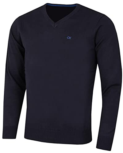 Calvin Klein Mens 2026 Durable Comfort V-Neck Tour Golf Sweater