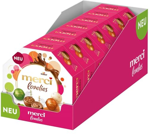 merci lovelies Classic Pralinenmischung, 7er Pack (7 x 185g)