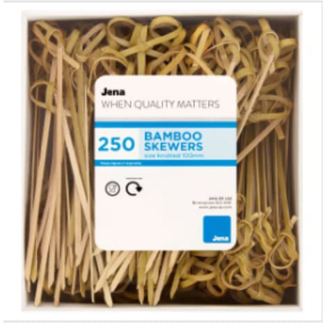 JENA 250 Knotted Bamboo Skewers x Case of 1