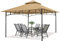 MASTERCANOPY 3,3 x 3,3 m Doppeldach Gartenpavillon für Garten, Hof, Beige