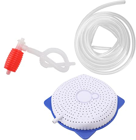 Hapivida Pompe à Siphon De Couverture De Piscine Hors Sol Non Électrique avec Tuyau pour Le Drainage De l'eau De La Piscine en Hiver