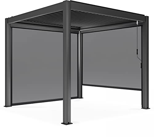 Oviala Pergola bioclimática 3 x 3 m y 2 Store 2,66 x 2,34 m