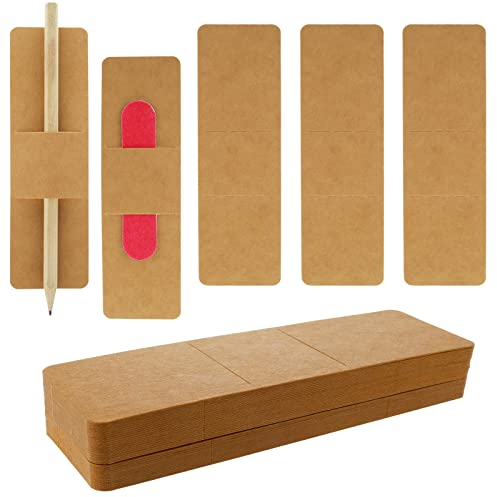 80 Stück Lesezeichenhüllen Aus Kraftpapier 5.9 X 1.77 Inch Lesezeichen Acryl Rohlinge Papier Lesezeichenhalter Personalisiert Blanko Rechteckig Lesezeichen Basteln Bookmarks Für Diy Geschenkanhänger