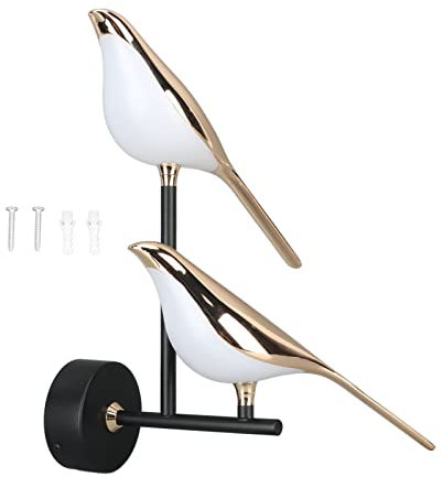 Jeanoko Nordic Bird Wandleuchte 4500K Natürliches Licht Moderne Dekorative LED-Wandleuchte Wandleuchte Vogel LED-Wandleuchte für Wohnzimmer Schlafzimmer 85-265V