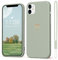 Mitetabo für Handyhülle iPhone 12 Mini Hülle Gold Liebesherz,Mädchen Case Weich Silikon Slim Stoßfest Kratzfeste Süßes Gold Love Schutzhülle für iPhone 12 Mini 5.4 Kupfer grün