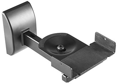HALTERUNGSPROFI Lautsprecherhalter bis 15KG Wandhalter 2 Stück schwarz Schwerlast LSSL2