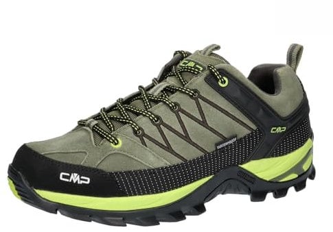 CMP Herren Rigel Low Trekking Shoes Wp Wanderschuhe, Kaki Acido, 47 EU