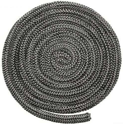 Kit de cuerda para estufa, cuerda de fuego de 9 mm, longitud de estufa de leña, sello de puerta para caldera, horno industrial y puertas de estufa de leña