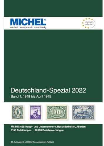 Goldhahn MICHEL Katalog Deutschland-Spezial Band 1-2022 in Farbe Briefmarken für Sammler
