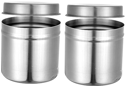 ABOOFAN Contenedor Multifuncional Acero Inoxidable Recipiente Cereales Opción De 2unidades
