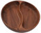 Bandeja de Madera para Servir, Plato Ecológico de Madera Tallada a Mano para Ensalada, Postre, Merienda de Fruta, Fácil de Limpiar (Compartimento Grande Ovalado.)