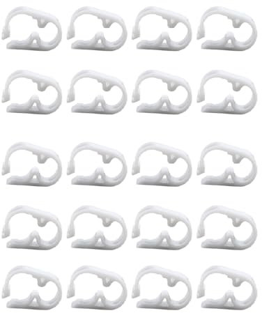 20 fascette stringitubo per controllo del flusso, clip per tubi in plastica da 3-6 mm, morsetto per tubo regolabile, clip per tubo di controllo del flusso d'acqua