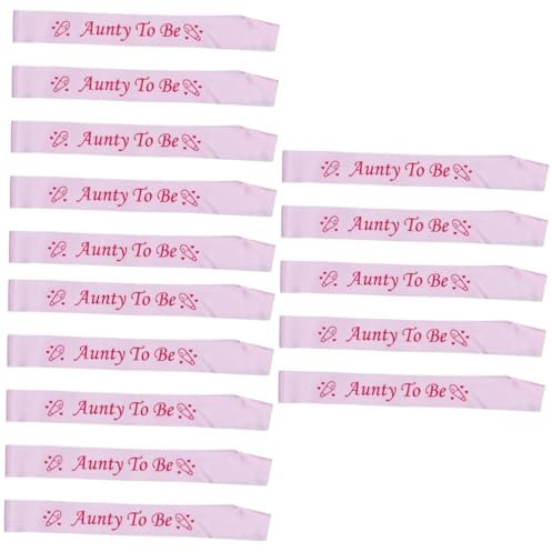 UPKOCH 15pcs Shower Sashes Party Decorations Sash for Birthday Etiquette Supplies Etiquette Belt