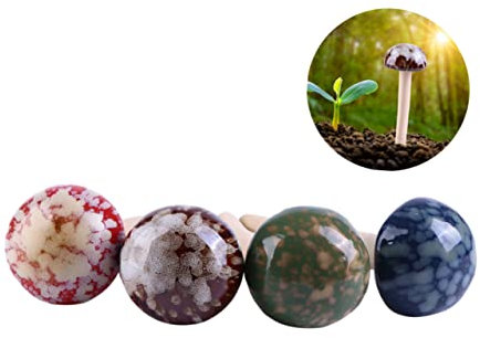 Kleiner Pilz Blumentopf Accessoires als Entzückendes Ornament, 4 Stück