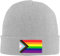 Strickmütze Progress Pride Regenbogen LGBT,LGBTQ Transgender Gay Flaggen Beanie Mütze Weich Wintermütze Atmungsaktive Cuffed Hats Für Running Camping Fischen
