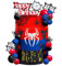JeVenis Superhero Birthday Cake Decoration Hero Spider Cake Topper Superhero Party Favors Cupcake Cake Decoration Spider Cake Decoration
