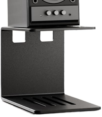 Soporte para Altavoces De Escritorio | Montaje para Altavoces En Escritorio Elevado - Base Robusta para Monitores De Estudio con Almohadillas Absorbe Vibraciones para Uso Doméstico