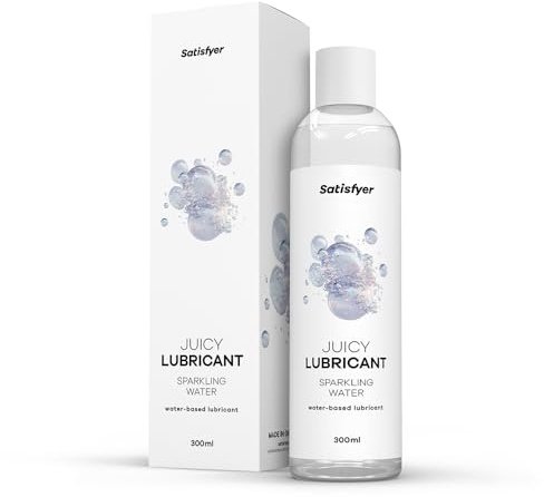 Satisfyer Sparkling Water | Wasserbasiertes Gleitmittel | 300 ml | Wasserbasiertes Gleitmittel für empfindliche Haut | Öl- & fettfrei, leicht abwaschbar & kondomgeeignet | Gleitgel für Sex