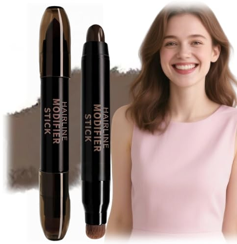 Instant Root Touch Up Stick–Double-Ended Hair Powder Pen for Grey Hai/r Cover Up,Roo/t Cover Up,Hairline Concealer,R/oot Color Stick,Ha/ir Dye Touch Up for Men and Women,02#