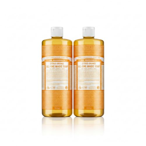 Dr. Bronner's Flüssigseife Zitrus Orange 945 ml, 2er Pack