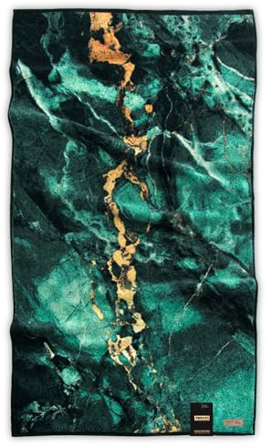 ZWOLTEX - Handtücher Premium 70x140 cm, Handtuch aus 100% Organic Baumwolle 600g/m² mit GOTS und Oeko TEX-Zertifikat, Bedrucktes Weich und Saugfähig Badehandtuch - MINERALIS Green