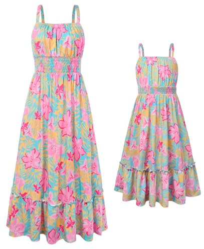 GRACE KARIN Mutter Tochter Kleider Blumen Sommerkleid Familien Outfits