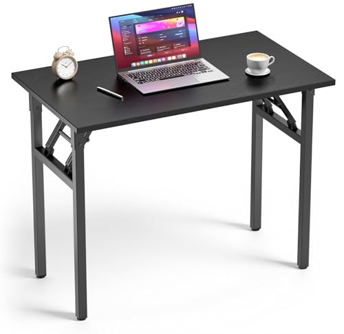 Trsaow Escritorio moderno para ordenador, mesa plegable para estudio, dormitorio, oficina, 80 × 50 × 75 cm