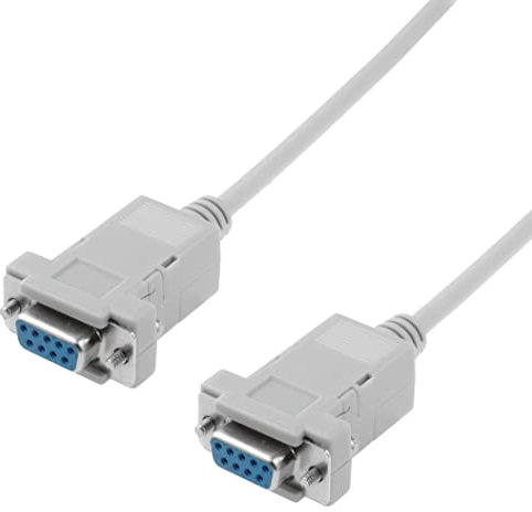Cavo Pc/Pc Null Modem Cavo AT, AT cross over DB 9p. F/F 1,8 m