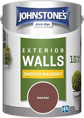 Johnstone's 307117 Weatherguard Smooth Masonry Brick Red, 5 L