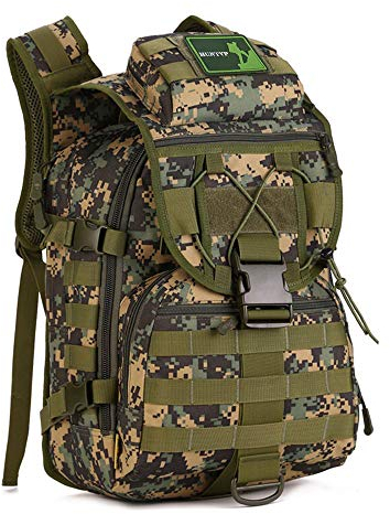 HUNTVP Taktischer Rucksack, 40 l, Molle, Assault Daypack WR