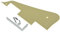 KAISH Single Cream 1 Ply LP Guitar Pickguard with Chrome Bracket for Epiphone Les Paul