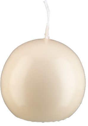 Kugelkerzen Champagner 8 cm, 6 Stück - Kerze - Floating - Unparfümiert