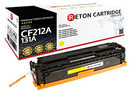 Reton Toner 35% höhere Reichweite kompatibel für HP CF212A 131A gelb für HP Laserjet Pro 200 Color M251n M251nw MFP M276n M276nw