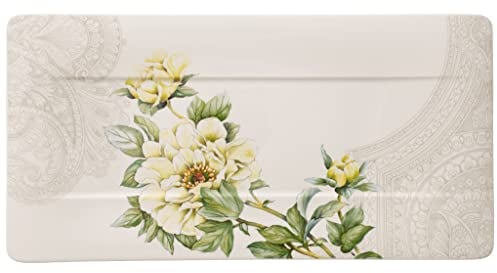 Villeroy & Boch Quinsai Garden Serving Plate, Porcelain, Multi-Colour, 44 x 23 cm