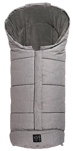 Kaiser Kinderwagenfußsack Jooy Melange hellgrau melange