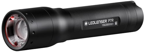 Ledlenser, P7R Rechargeable Flashlight, High Power LED, 1000 Lumens, Light for Home, Camping, Tactical, and Emergency Use