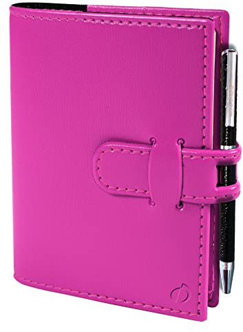 Quo Vadis 20926919MQ Miniday Kalender 2019 (7x10 cm, 1 Tag pro Seite, mehrsprachig, elfenbeinfarbenes Papier, Fadenbindung, Adressverzeichnis) 1 Stück rosa