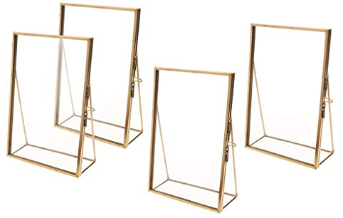 SM SunniMix 4 Glas Bilderrahmen Fotorahmen zum Aufstellen