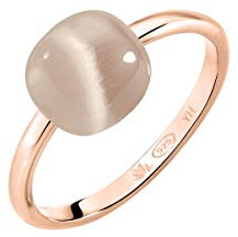 Morellato Damen-Ringe 925 Sterlingsilber mit Kissenschliff Katzenauge '- Ringgröße 53 SAKK87014