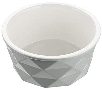 HUNTER EIBY Keramik-Napf, Futter- und Trinknapf, rutschhemmend, 1100 ml, grau