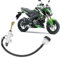 Cilindro Maestro Freno Posteriore Moto, Pompa Freno Posteriore Cilindro Maestro Idraulico Con Serbatoio per Moto Dirt Bike ATV(bianco)