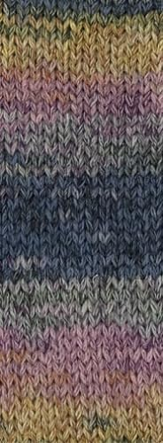 Lana Grossa Alta Moda Cotolana (Print) 105 - Gelb/Ocker/Flieder/Graugrn/Jeans/Marine/Antikviolett